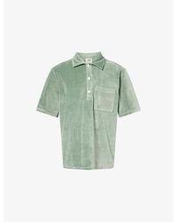 Oas - Girona Patch-Pocket Cotton-Blend Velour Shirt - Lyst