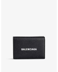 Balenciaga - Logo-print Mini Leather Wallet - Lyst