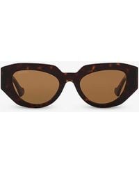 Gucci - gg1421s Rectangle-frame Acetate Sunglasses - Lyst
