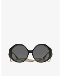 Versace - Ve4395 Round-frame Acetate Sunglasses - Lyst
