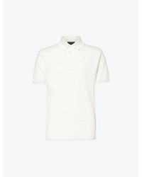 Emporio Armani - Logo-embroidered Cotton-piqué Polo Shirt Xx - Lyst