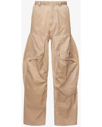 Y. Project - Branded Wide-leg Relaxed-fit Woven Trousers - Lyst