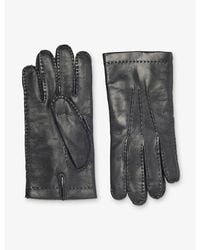 Eleventy - Stitch-Detail Leather Gloves - Lyst