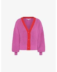 OMNES - Hopper Contrast-Trim Cotton Cardigan - Lyst