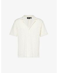 Represent - Semi-sheer Camp-collar Organic-cotton Knit Shirt - Lyst