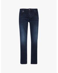 Neuw - Lou Brand-Patch Straight-Leg Regular-Fit Stretch-Denim Blend Jeans - Lyst