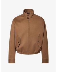 Bottega Veneta - Intrecciato Blouson Wool And Cashmere Jacket - Lyst