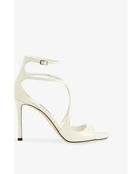 Jimmy Choo - Azia Strappy 95 Leather Heeled Sandals - Lyst