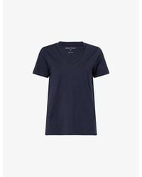 Derek Rose - Jessica V-Neck Pima Cotton-Jersey T-Shirt - Lyst