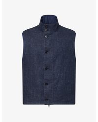 dunhill - Reversible Linen Flannel Gilet - Lyst