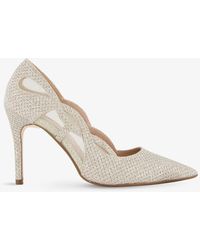 Dune Ladies Womens Bowe Woven Pointed Toe Mid Heel Court Shoes Stiletto Heel Dune Ladies Womens Bowe Woven Pointed Toe Mid Heel Court Shoes Stiletto Heel