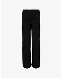 7 For All Mankind - Lotta Wide-Leg Cotton Denim Jeans - Lyst