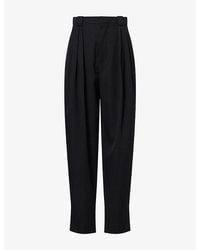 Bottega Veneta - Pleated Straight-Leg Wool Trousers - Lyst