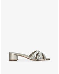 Gina - Cornelia Leather Mules - Lyst