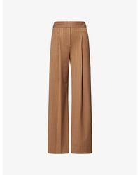 Veronica Beard - Rimini Wide-Leg Stretch-Woven Trousers - Lyst
