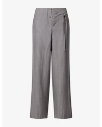 Deiji Studios - Boxer Pant Wide-Leg Wool Trousers - Lyst