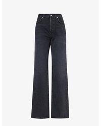 Citizens of Humanity - Annina Whiskered Wide-leg High-rise Organic-denim Jeans - Lyst