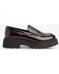 Whistles - Aerton Platform Patent-leather Loafers - Lyst