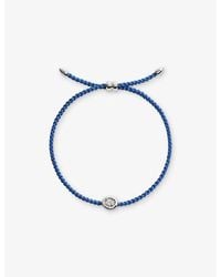 Monica Vinader - Oval Sterling- And Lab Grown Diamond Cord Bracelet - Lyst
