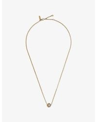 La Maison Du Couturier - Skydiamond Crescent 18Ct And 0.21Ct Lab-Grown Diamond Pendant Necklace - Lyst