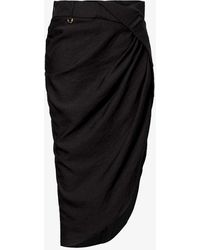 Jacquemus - Saudade Asymmetric Woven Mini Skirt - Lyst