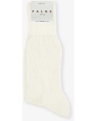 FALKE - No. 4 Logo-print Silk-blend Knitted Socks - Lyst