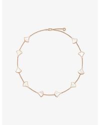 BVLGARI - Divas' Dream 18Ct Rose- And Mother-Of-Pearl Necklace - Lyst