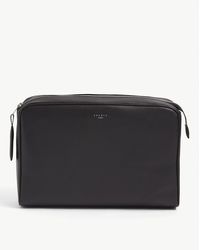 Sandro Shasa Large Leather Clutch Bag - Black