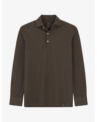 BOGGI - Sakura Long-Sleeved Jersey Polo Shirt - Lyst