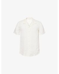 120% Lino - Short-Sleeve Regular-Fit Linen Shirt - Lyst
