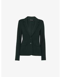 Whistles - Slim-Fit Single-Breasted Cotton-Jersey Blazer - Lyst