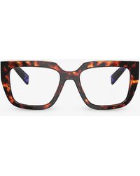 Prada - Pr A03v Square-frame Tortoiseshell Acetate Eyeglasses - Lyst