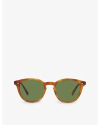 Oliver Peoples - Ov5454su Desmon Sun Round-frame Tortoiseshell Acetate Sunglasses - Lyst