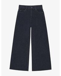 The Kooples - Wide Mid-Rise Stretch-Denim Jeans - Lyst