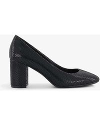 Dune - Border Patent Faux-leather Heeled Court - Lyst