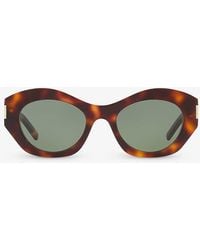 Saint Laurent - Sl639 Cat-eye Frame Acetate Sunglasses - Lyst