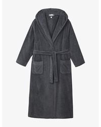 The White Company - Hooded Cotton-Velour Robe - Lyst