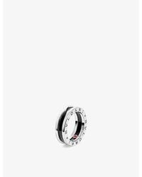 BVLGARI - Save The Children One-Band Sterling- And Ceramic Ring - Lyst