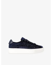 Kurt Geiger - Albion Retro Velvet Trainers - Lyst