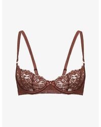 Lounge Underwear - Flutter Plunge Lace Bra - Lyst