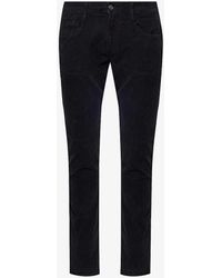 Replay - Brand-patch Slim-fit Stretch Cotton-corduroy Trousers - Lyst