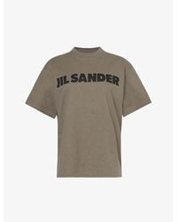 Jil Sander - Logo-print Boxy-fit Cotton-jersey T-shirt - Lyst