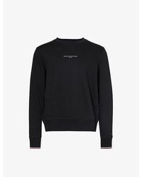 Tommy Hilfiger - Brand-embroidered Cotton And Recycled Polyester-blend Sweatshirt - Lyst