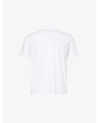 Arne - Brand-Embroidery Crew-Neck Slim-Fit Stretch-Cotton T-Shirt - Lyst