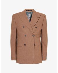Ted Baker X The Gentleman - Ted Baker X The Gentlemen Puppytooth Wool-Blend Blazer - Lyst