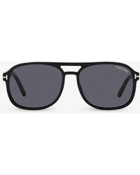 Tom Ford - Tr001630 Rosco Square-frame Cr39 Sunglasses - Lyst
