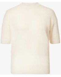 Theory - Short-sleeved Relaxed-fit Cashmere Jumper - Lyst