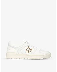 Naked Wolfe - Cm-01 Branded Leather Low-top Trainers - Lyst