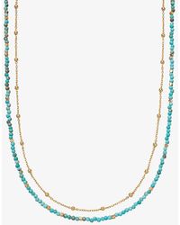 Astley Clarke - Biography Turquoise 18ct Gold-vermeil Necklace - Lyst