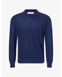 Orlebar Brown - Bresson Knitted Cashmere Polo - Lyst